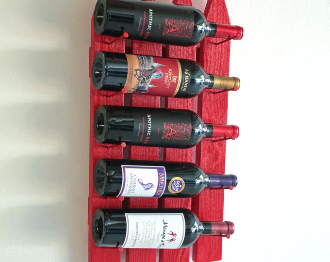 Unique Wall Wine Rack Wine and Glasses Holder