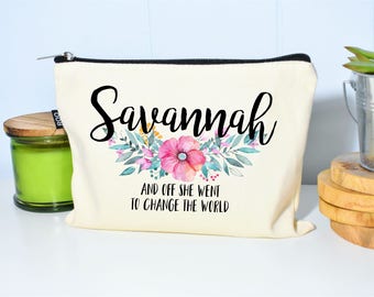 Graduation Makeup Bag, Graduation Day Gift, Class of 2017, Gifts For Her 2017, Graduation Gifts For Her, Personalized Graduation Gifts, Her