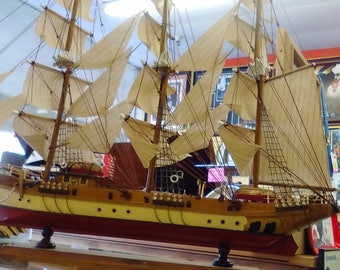 Square rigged ship | Etsy