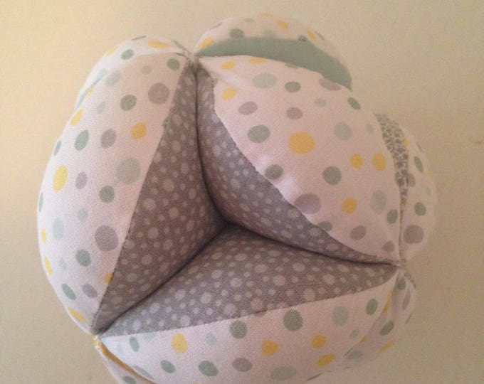 Super Soft Infant Clutch Ball. Montessori Puzzle Ball. Sensory Learning Toy. Soft and Safe for indoor Kid's and Baby Play