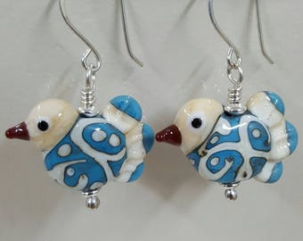 Little Handmade Bird Earrings