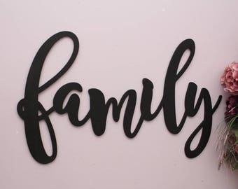 Family Wood Letters, Personalized Large Wooden Letter, Housewarming Gift, Family Sign, Fireplace Mantle Decor, Family Wall Decor, Home Decor