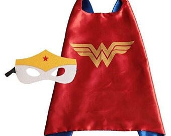 Wonder woman superhero cape & mask set