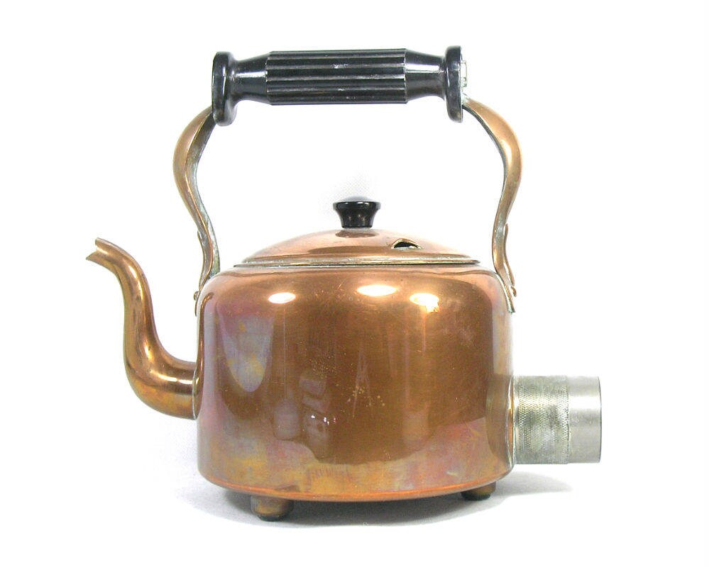 Vintage Copper Electric Kettle by Swan Brand for Bulpitt and