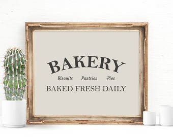 Bakery print | Etsy