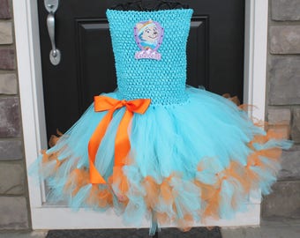 Sale! Ready to ship Paw Patrol Everest Costume. size 4/5. Everest Halloween Costume. Paw Patrol Everest tutu dress.