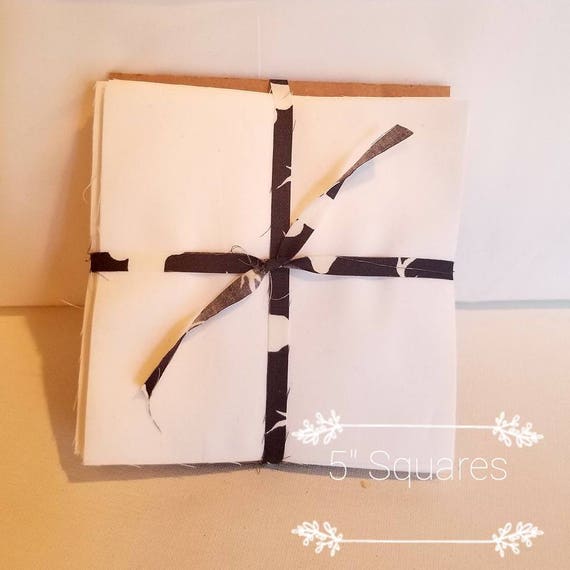 Solid White Charm Pack 40 PreCut Quilting Squares Art