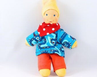 Handmade waldorfinspired doll, cuddledoll, toydoll, waldorfdoll, babyshower, naturaldoll, clothdoll, toddler, babydoll, doll, Steinerdoll