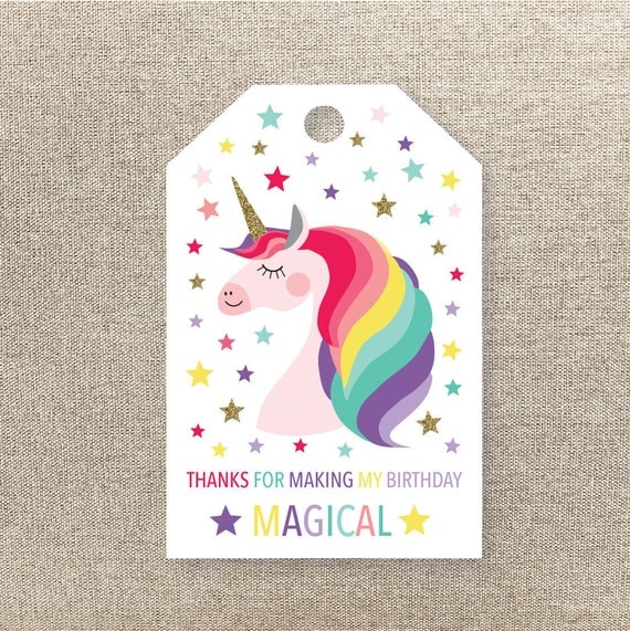 unicorn favor tags unicorn favour tags printable favour