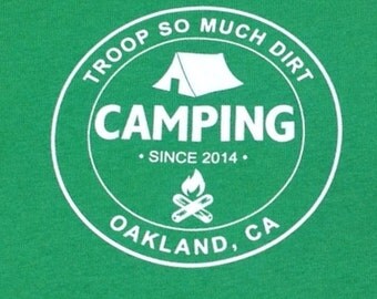 CUSTOMIZED Group/Troop {Insert Troop #} CAMPING (or Crafting,Meeting, Selling COOKIES) Sweatshirts-your Choice of colors~Youth/Adult Sizes