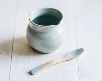 Little Ceramic Salt Pig or Sugar Bowl - Ready to Ship