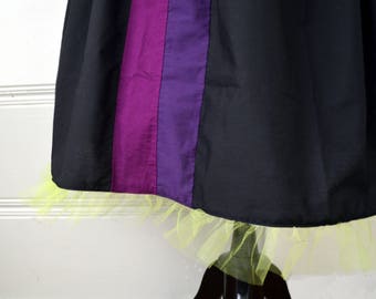 Maleficent Mistress of All Evil Black Purple and Berry Character Bounding Skirt in Regular and Plus Sizes 2-32+