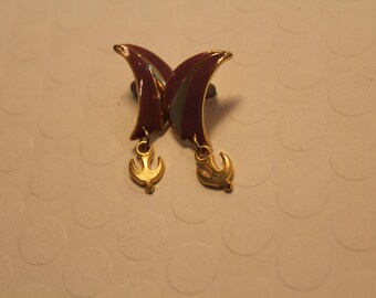 Vintage Earrings Holy Spirit Religious Christian