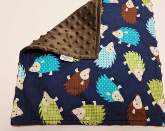 Hedgehog Lovey, Hedgehog Baby Shower, Woodland Baby Shower, Hedgehog Nursery Gift, Woodland Lovey, Woodland Lovie, Woodland Security Blanket