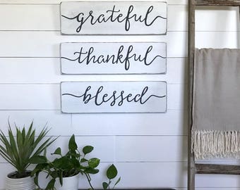 Blessed Sign Wood Signs Wall Collage Rustic White Blessed Sign Wood Signs Wall Collage Rustic White