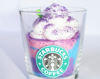 UNICORN FRAPPUCCINO CANDLE, Starbuck's Frappuccino Candle, Handmade Candle , Gifts, Best smelling Candles, Housewarming Gifts, Aroma Candles