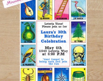 Loteria invitation | Etsy