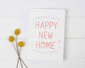 New home card, New house card, First house card, Housewarming card, Housewarming gift, New house card, New house gift, House card