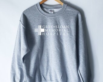 Grey Sloan Memorial Hospital T-Shirt - Grey's Anatomy T-Shirt Sweatshirt - Meredith Grey - Derek Shepherd - Grey's TShirt
