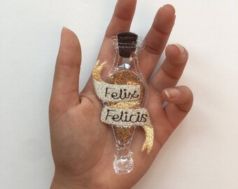 Embroidered Patch: Felix Felicis, Harry Potter