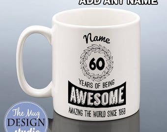 60th birthday cups | Etsy