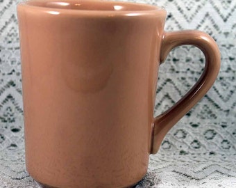 HLC Coffee Mug, HLC Denver Coffee Cup, Homer Laughlin Coffee Mug, Apricot Coffee Mug