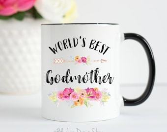 World's Best Godmother, Best Godmother Mug, Godmother Gift, Baptism Gift, Godmother Proposal, Godparent Gift, Fairy Godmother Coffee Mug