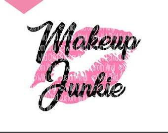 Makeup Junkie SVG, Makeup Junkie, Makeup Junkie Graphic, Makeup Brush Holder, Makeup Holder Jar, Makeup Junkie Makeup Brush SVG