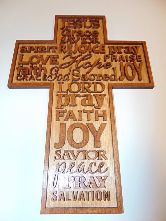 Christian Laser Cut Wall Cross