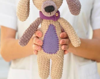 Cute dog toy Symbol new year Plush puppy dog Chinese new year Gift 2018 Soft toy dog plushie Holiday gift 2018 Crochet dog Puppy plushie