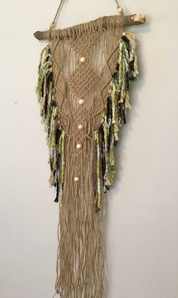 Macrame Wall Hanging Jute Macrame Boho Decor Jungalow Fibre