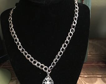 Necklace and earrings handcrafted
