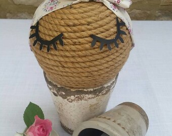 Childs Tilda Vintage Flower Fabric Headband