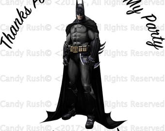 Personalised Birthday Party Stickers, Birthday Party Labels, Birthday Party Tags, Batman Stickers, Sweet Cone Label, Party Favour Stickers