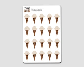 Mason: Vanilla Ice Cream Stickers