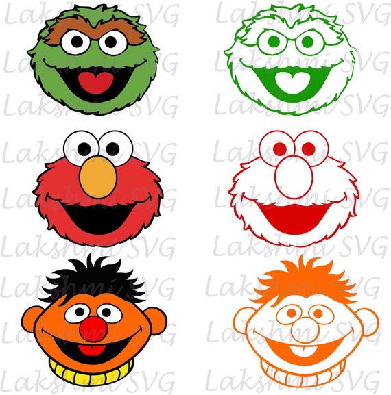 Sesame Street svg Elmo svgElmo & Friends svg SVG Files