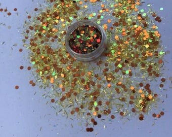 Golden sun- face & body festival glitter