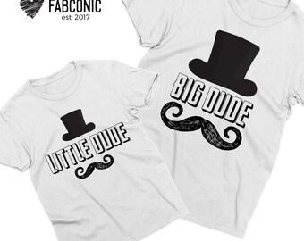 Big Dude Little Dude, Father son matching shirts, Father son shirts, Matching father son shirts, Daddy and me shirts, Screen-printed
