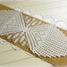 Large lace doily White elegant crochet doilies Table