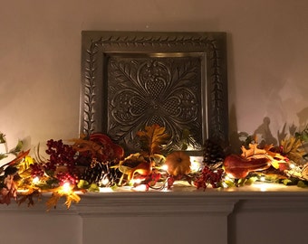 Fall Mantle Garland, Autumn Decor, Fall Garland, Gord Garland, Pumpkin Garland, Fireplace Garland