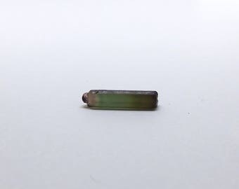 Raw Bi color Tourmaline Crystal watermelon tourmaline Specimen untreated uncut gem stone 3.55 carats (BFR.04)