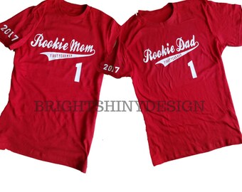 FIRST BIRTHDAY Shirts, Birthday Boy, Birthday shirt, BASEBALL, Rookie Mom, Rookie Dad, Family Set