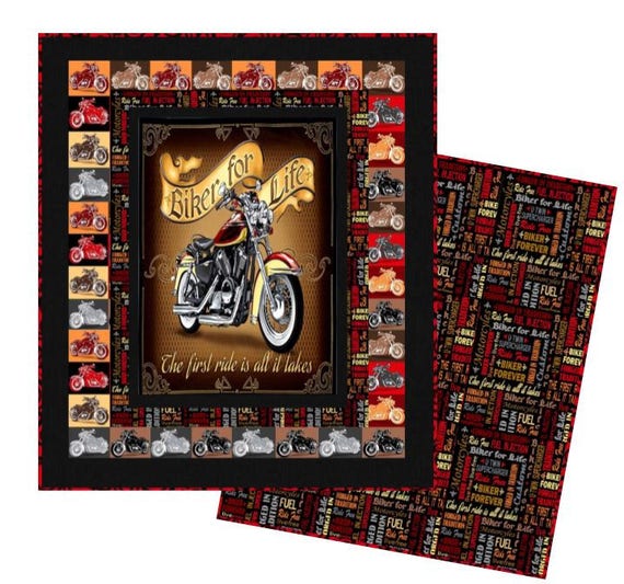 Biker For Life Quilt Childrens Bedding Handmade Quilts Baby