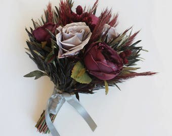 etsy fake flower bouquet