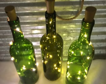 Light-Up Wine Stopper Party Decor! Wine cork lights are also used as water bottle lights. 19-inches & 10 Fairy Lights. Wine Bottle lIghts.