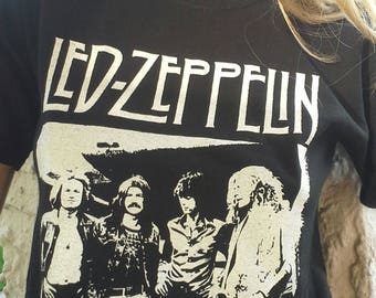 LED ZEPPELIN T-Shirt Hand-Screen Printed Unworn