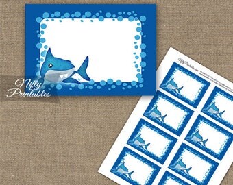 Shark food labels | Etsy