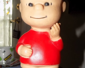Vintage United Features 1950s Peanuts Linus Doll Toy See Scan 7 Inches Tall See Scan