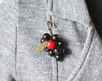 black brooch womens gift|for|women shawl pin evil eye jewelry safety pin black jewelry wife gift|for|wife brooch pin sister gift|for|sister