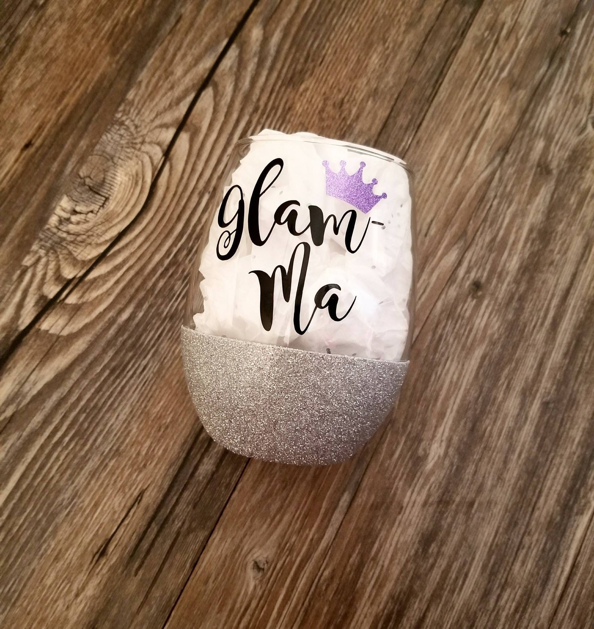 Glamma wine glass Glamma gift mothers daygrandma gift